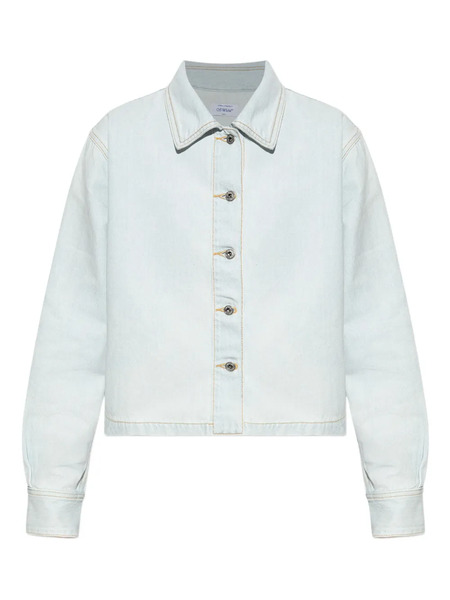  Off-white Camisa Vaquera Con Bolsillo - Azul 