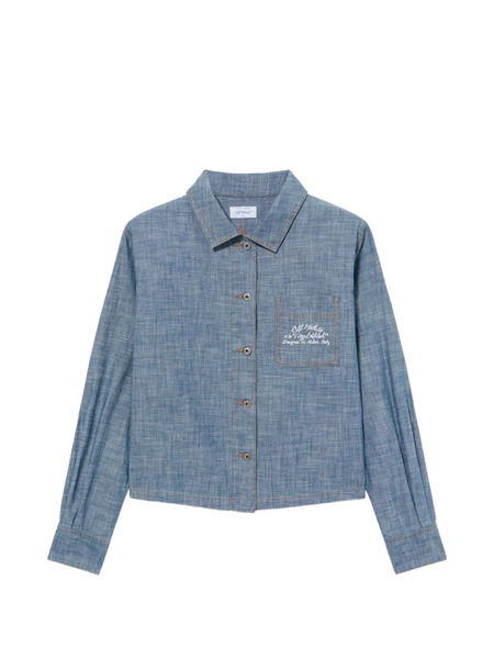  Off-white Camisa Vaquera De Cambray - Azul 
