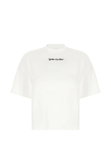  Off-white Camiseta De Algodón - Blanco 