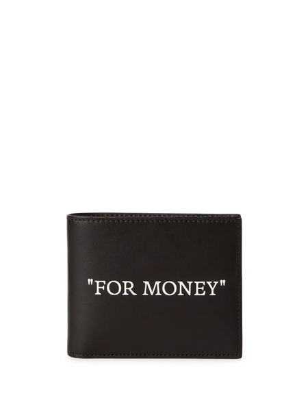  Off-white Cartera For Money Plegable - Negro 