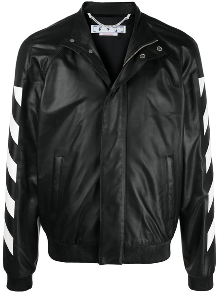  Off-white Chaqueta Con Estampado A Rayas Diag Carcaterístico - Negro 