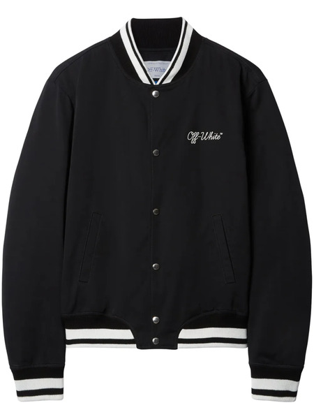  Off-white Chaqueta Varsity Script - Negro 