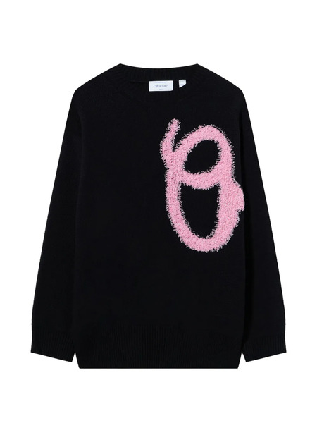  Off-white Jersey Con Cuello Redondo - Negro 