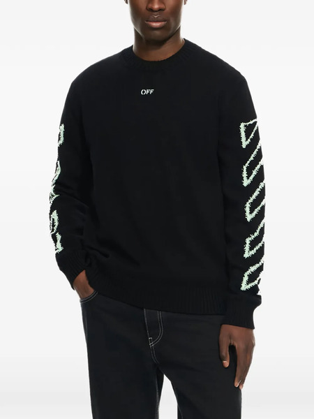  Off-white Jersey Con Flecha Diagonal - Negro 