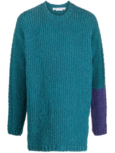 Off-white Jersey De Punto Grueso - Azul 