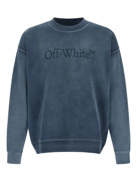  Off-white Jersey Laundry Skate Con Cuello Redondo - Azul 