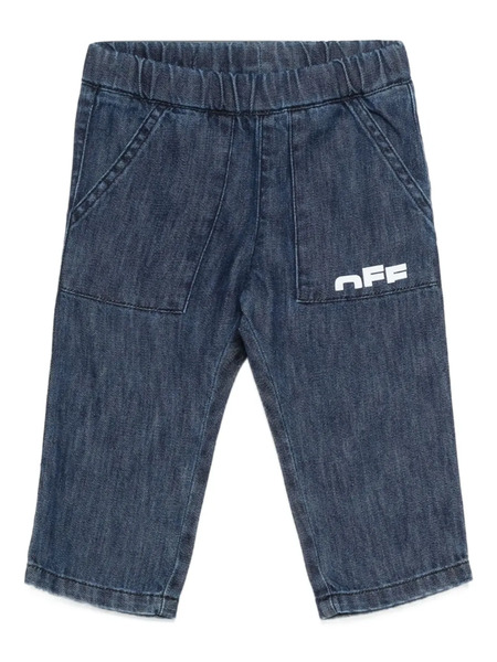  Off-white Kids Vaqueros Rectos - Azul 