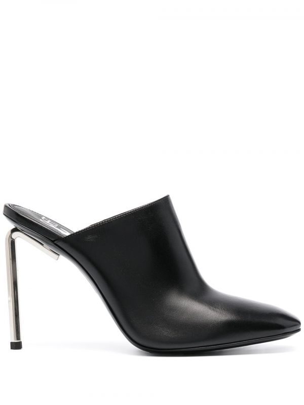  Off-white Mules Allen Con Puntera Cuadrada - Negro 