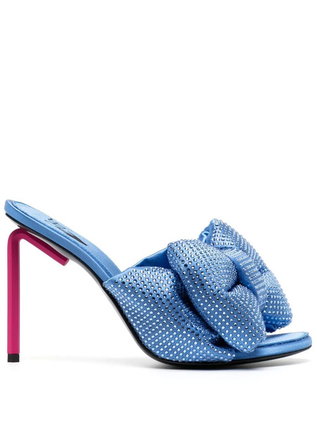  Off-white Mules Allen Con Tacón De 80mm - Azul 