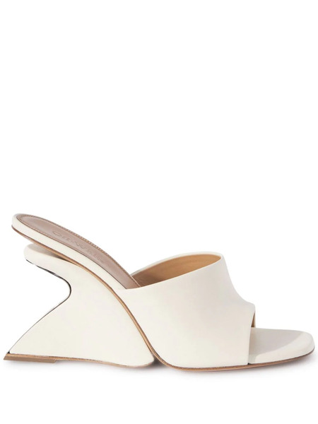  Off-white Mules Jug Con Cuña - Blanco 