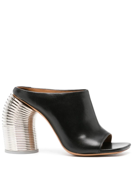  Off-white Mules Spring Con Tacón De 110 Mm - Negro 