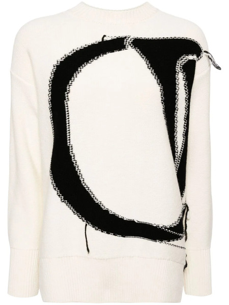 Off-white Ow Maxi Logo Jumper - Blanco 