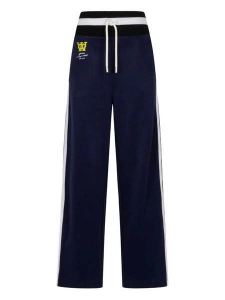  Off-white Pantalones Con Logo Estampado - Azul 