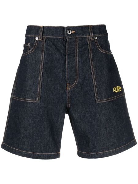  Off-white Pantalones Vaqueros Cortos Utility - Azul 