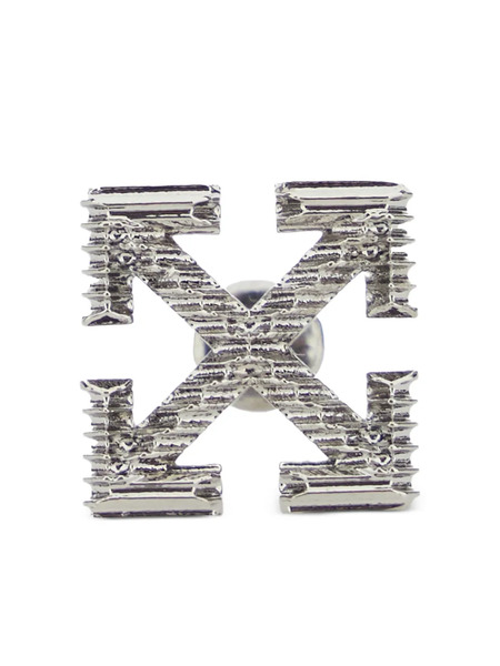  Off-white Pendiente Arrows Texturizado - Plateado 