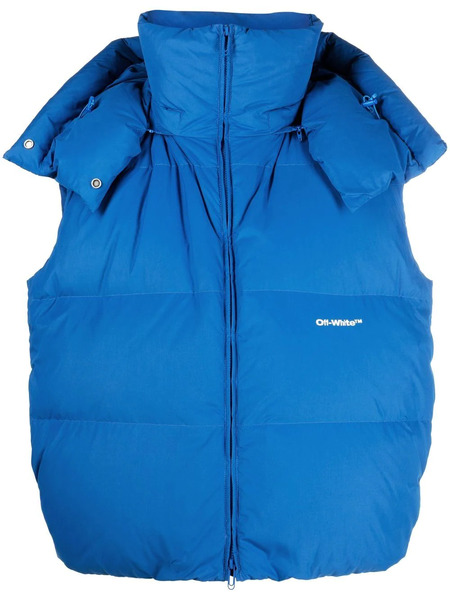  Off-white Plumífero Con Capucha - Azul 