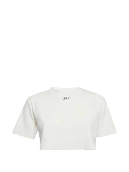  Off-white Pre-owned Camiseta Con Logo Estampado - Blanco 