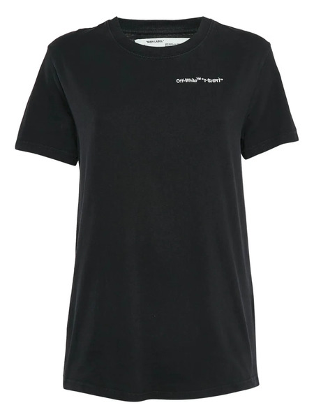  Off-white Pre-owned Camiseta Con Logo Estampado - Negro 