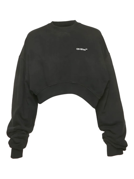  Off-white Pre-owned Sudadera Con Logo Bordado - Negro 