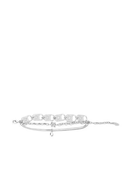  Off-white Pulsera Can Tab A Capas - Plateado 