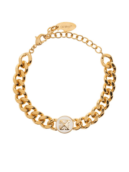  Off-white Pulsera De Cadena Barbada Arrows - Dorado 