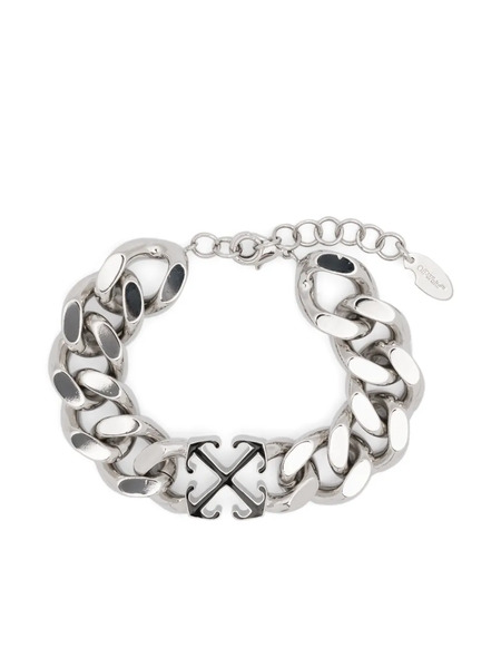  Off-white Pulsera Enamel Arrow - Plateado 