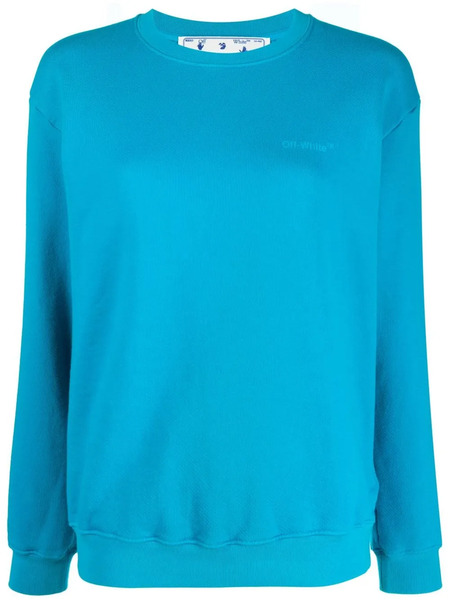  Off-white Sudadera A Rayas Diagonales - Azul 