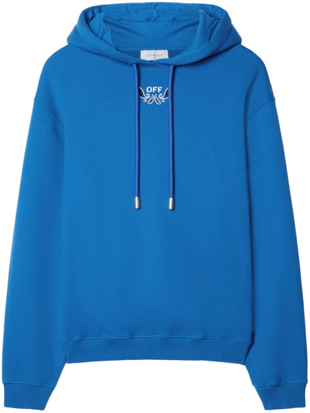  Off-white Sudadera Con Capucha Y Bordado Arrow - Azul 