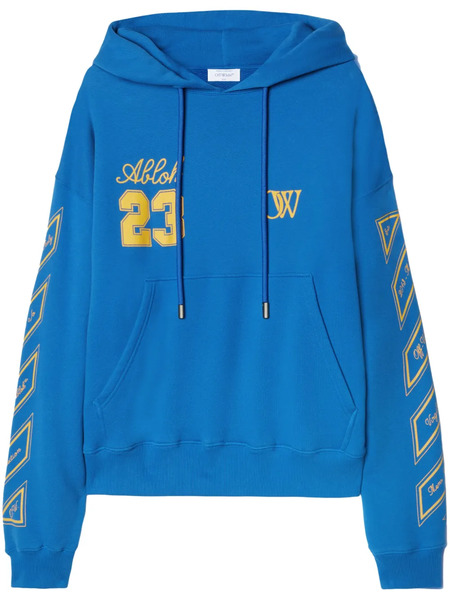  Off-white Sudadera Con Capucha Y Logo - Azul 