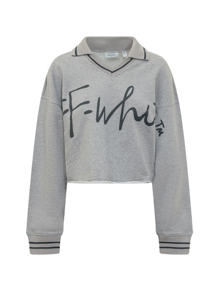  Off-white Sudadera Corta - Gris 