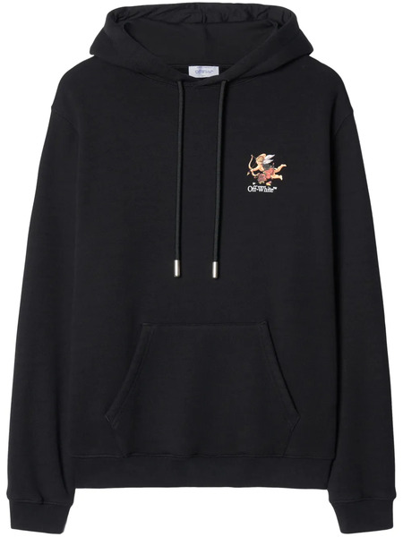  Off-white Sudadera Fresco Bookish Con Capucha - Negro 