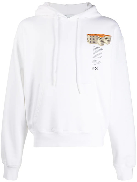  Off-white Sudadera Rationalism Con Capucha - Blanco 