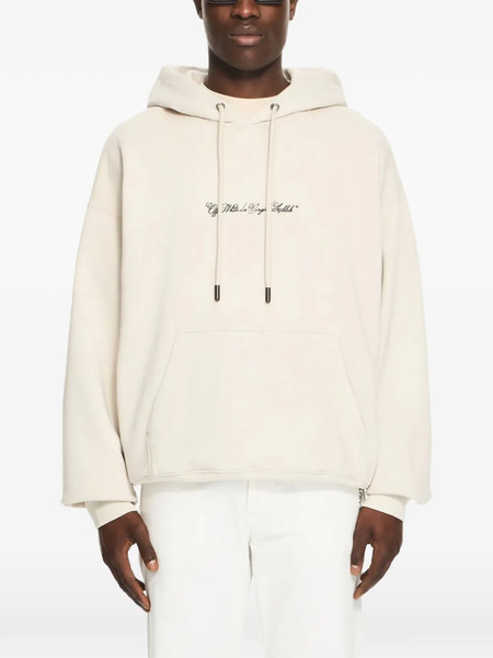  Off-white Sudadera Script Arrow Con Capucha - Neutro 