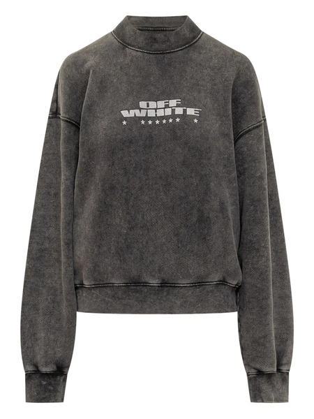  Off-white Sudadera Star Crew - Negro 