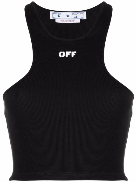  Off-white Top Corto Off-stamp - Negro 