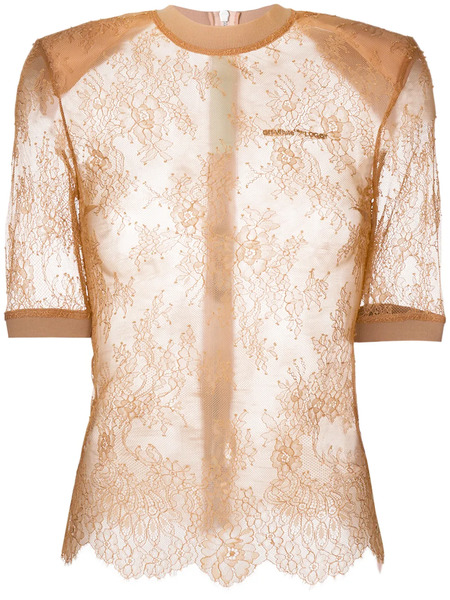  Off-white Top De Encaje - Neutro 