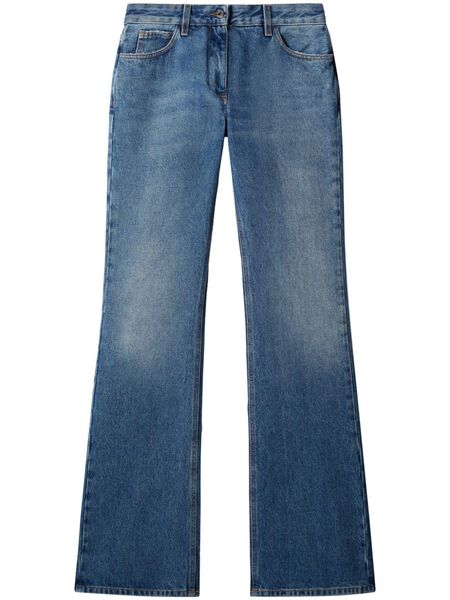  Off-white Vaqueros Con Diseño Clásico De Cinco Bolsillos - Azul 