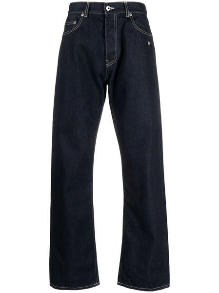  Off-white Vaqueros Con Logo Bordado - Azul 