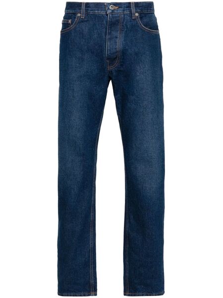  Off-white Vaqueros Con Logo Grabado - Azul 