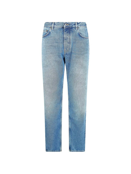  Off-white Vaqueros Con Motivo Arrow - Azul 