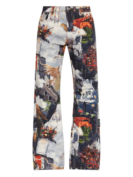  Off-white Vaqueros Estampados - Azul 