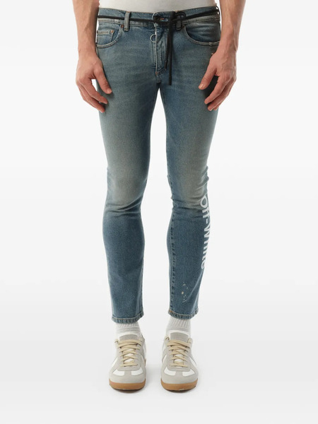  Off-white Vaqueros Pitillo - Azul 