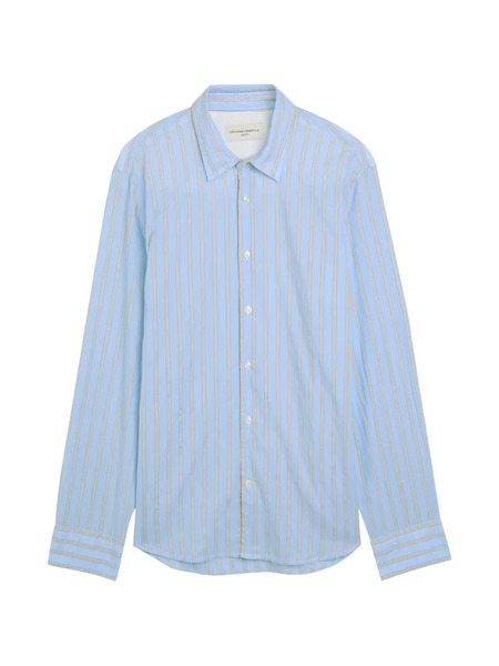  Officine Generale Camisa A Rayas - Azul 