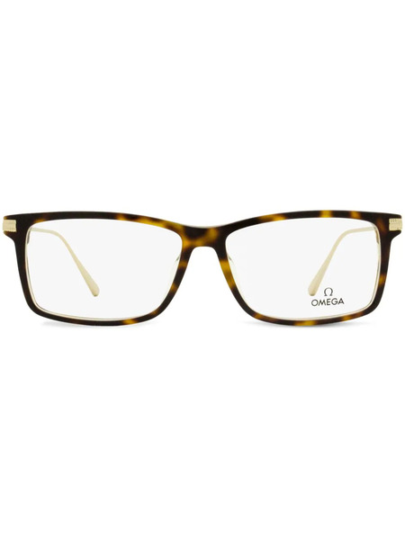  Omega Eyewear Gafas Con Montura Rectangular - Marrón 
