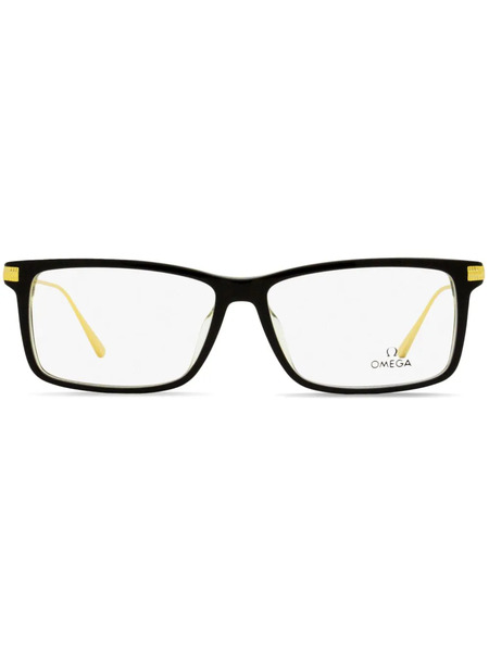  Omega Eyewear Gafas Con Montura Rectangular - Negro 