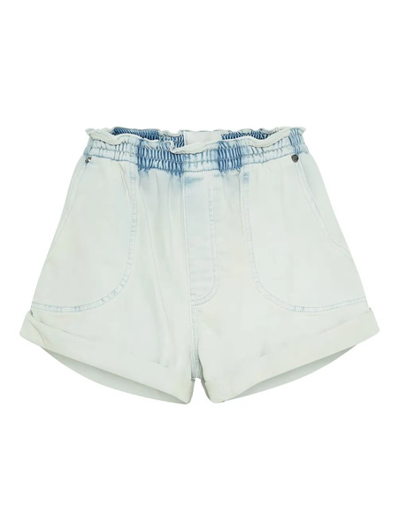 One Teaspoon Bermudas Boyfriend Hunters Elásticas - Azul 