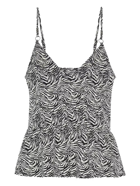  One Teaspoon Blusa Interference Runaway - Blanco 