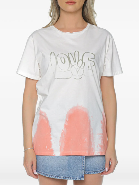  One Teaspoon Camiseta Con Logo Estampado - Blanco 