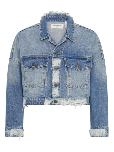  One Teaspoon Chaqueta Vaquera Con Apliques - Azul 