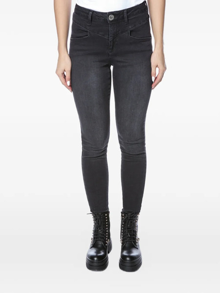  One Teaspoon Vaqueros Skinny Swan Prechers - Negro 